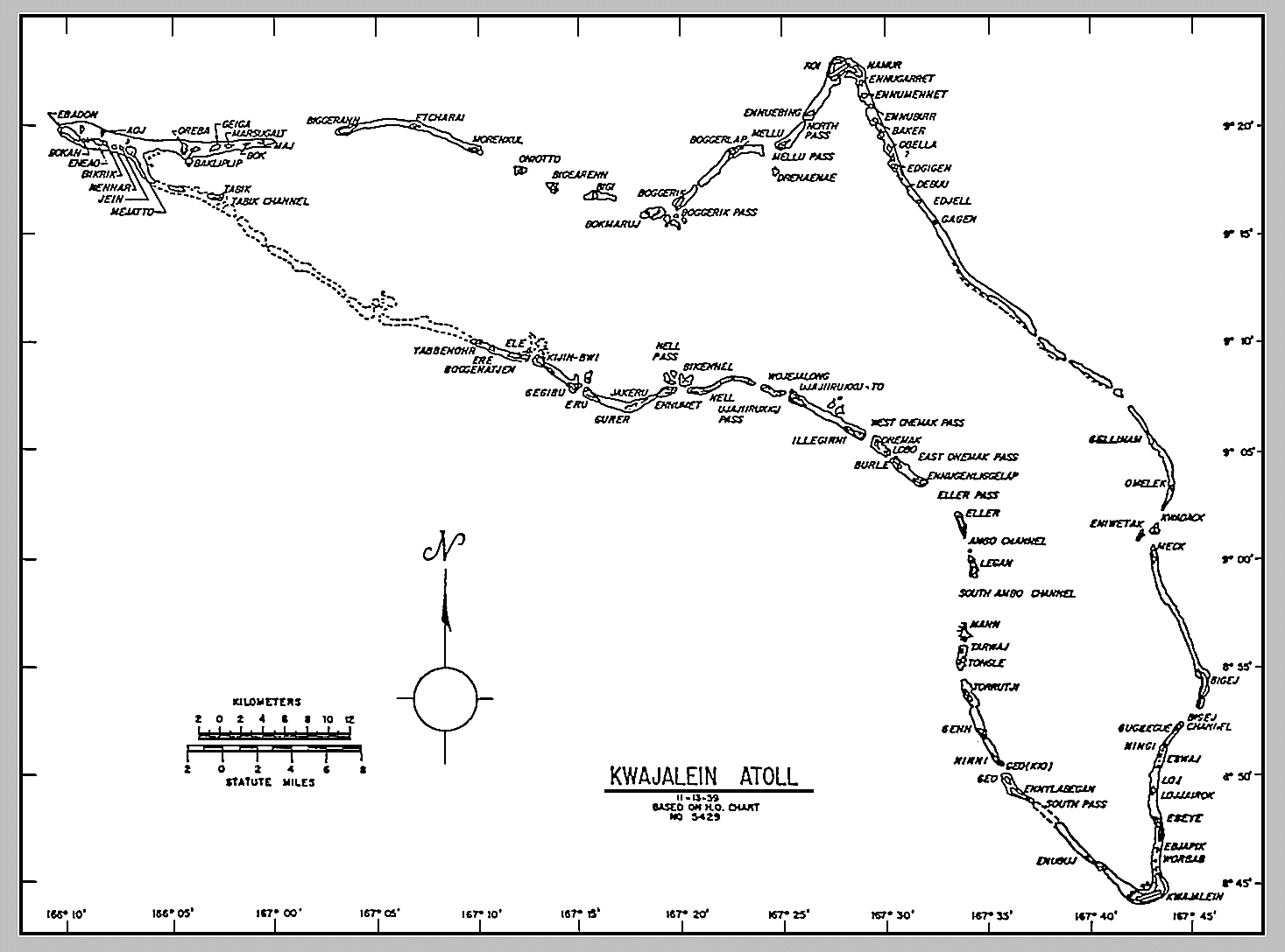 10a. Kwajalein Island - kwaj-atoll-map