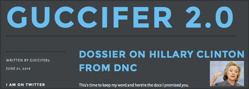 20160621 GUCCIFER 2.0 Dossier on Hillary Clinton from DNC