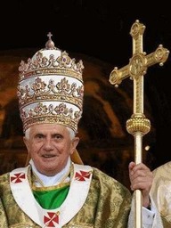 _R1. 00.25.25 The Crown of Ba'al, aka Papal Tiara and Triregnum is a three-tiered jewelled papal crown and symbol of claimed papal supremecy since the 16th Century