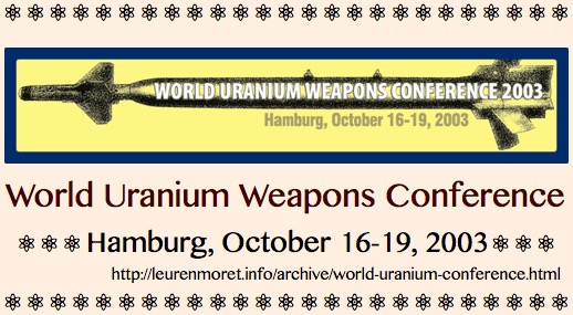 _TITLE PLATE, World Uranium Conference 2003
