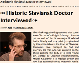 Historic Slaviansk Doctor Interviewed