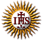 Ihs-logo - Ignatius Loyola (1491-1556). Spanish founder of Jesuit Order. Counter-Reformation. - ceiling - Vignola - Pope Francis I - st Peter's Basillaca - Rome - Reflections 2013 