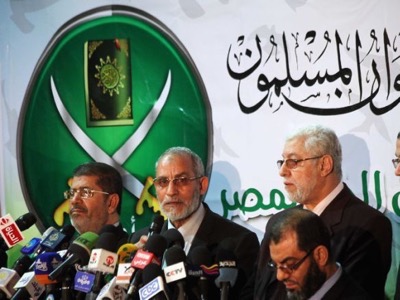 Pic 1. Egytian president Mohamed Morsi and the Supreme guide of the Muslim brotherhood, Mohammed Badie