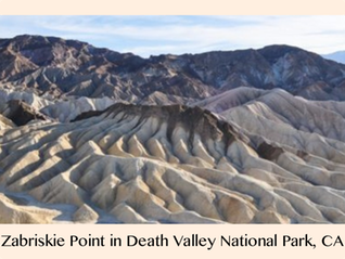 Pic 1. Zabriskie Point in Death Valley National Park, California