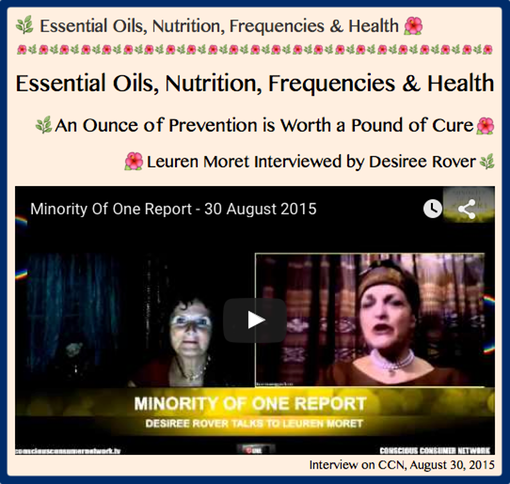 TITLE- Leuren Moret interviewed by Desiree Rover, Essential Oils