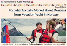 TITLE- Poroshenko Calls Merkel