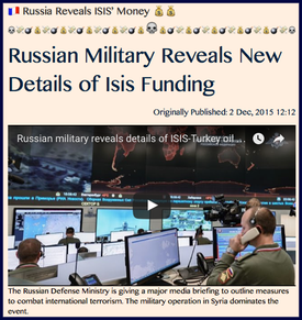 TITLE- Russia Reveals ISIS’ Money