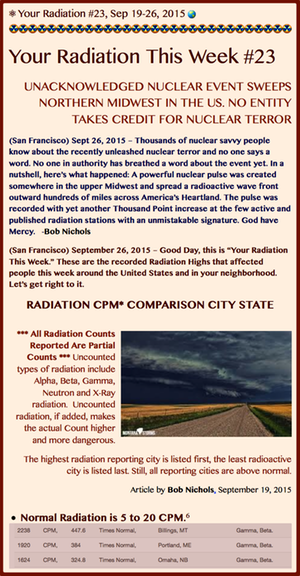 TITLE- Your Radiation #23, Sept 19-26, 2015