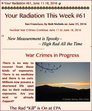TITLE- Your Radiation, June 11-18, 2016