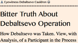 TITLE PLATE- Eyewitness Debaltsevo Cauldron