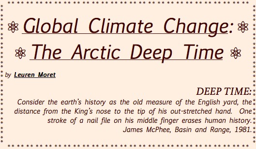 TITLE PLATE- Global Climate Change, The Arctic Deep Time